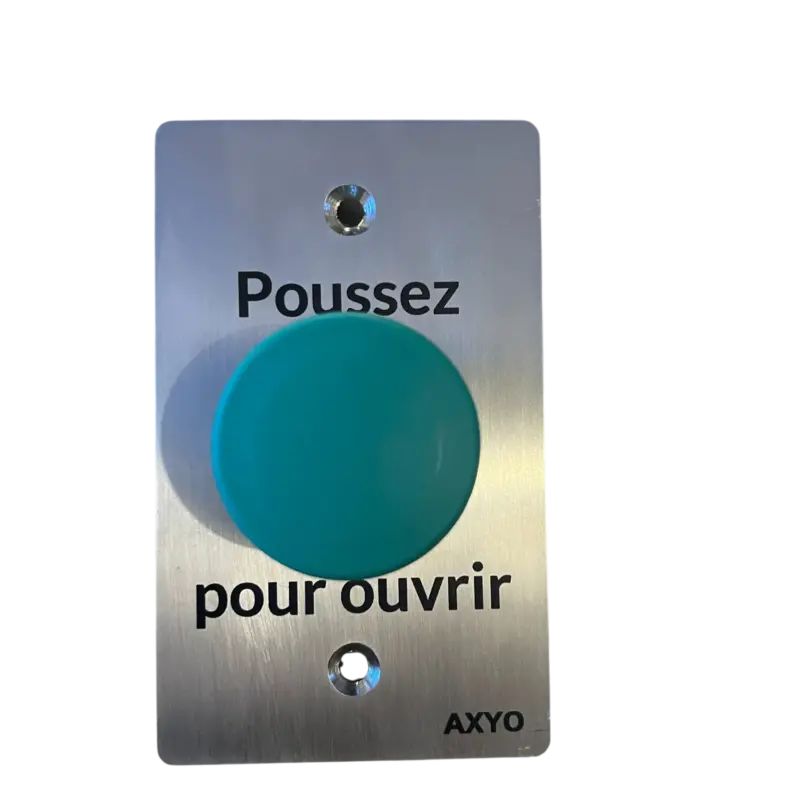 Bouton de Sortie Vert AX-BSV-NO